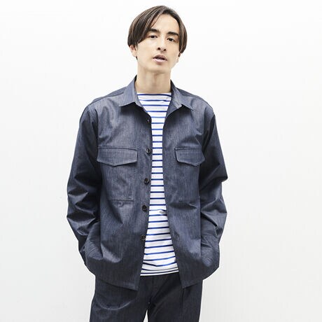 SOLOTEXデニムCPOブルゾン | メンズメルローズ(MEN