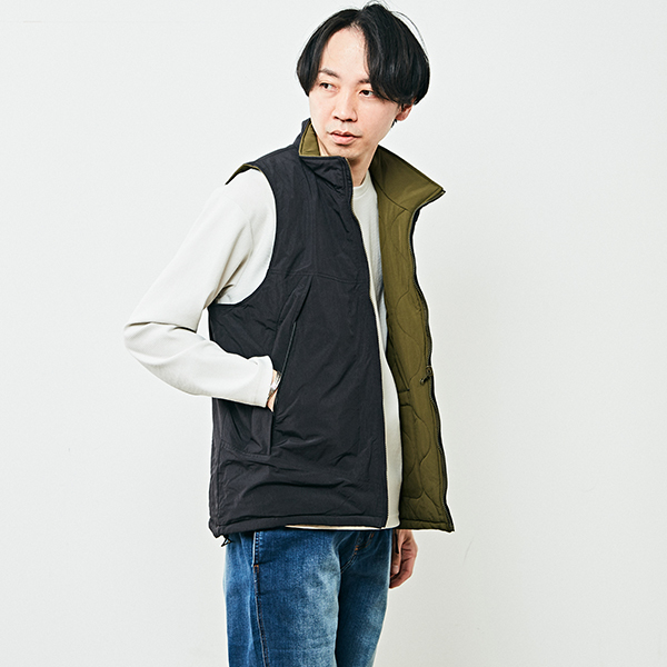 メンズメルローズ(MEN'S MELROSE) メンズ ダウンベスト（中綿含む） の