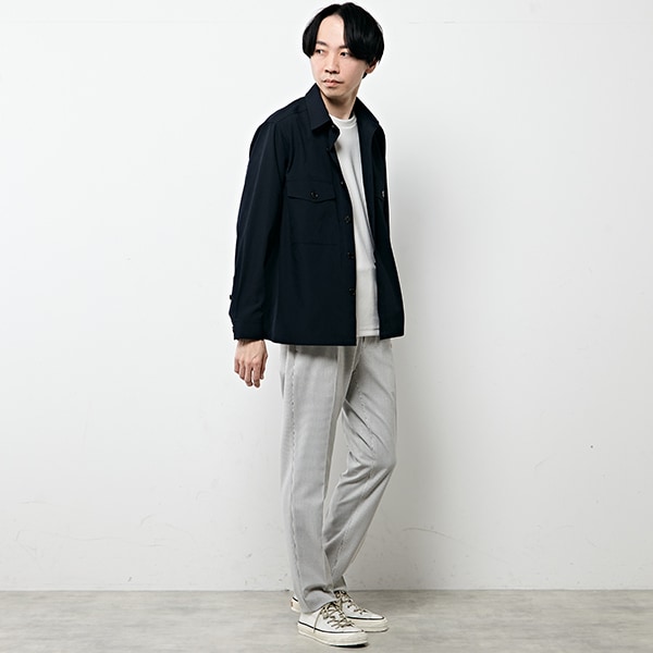 エバレットアキハシャツブルゾン | メンズメルローズ(MEN'S MELROSE