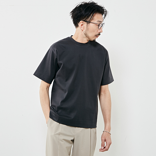 マーセライズドスムースクルーネックTシャツ | メンズメルローズ(MEN'S