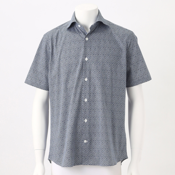 HITOYOSHI Wネームプレミアムジャージワイドカラー半袖シャツ | メンズ