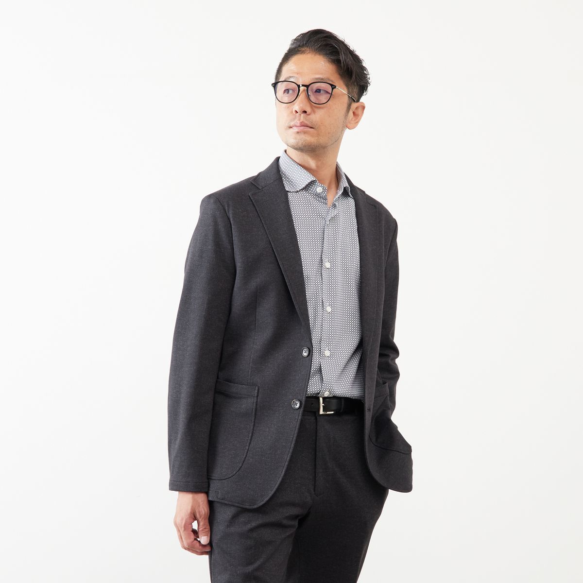 クールマックスサッカープリント スタンドカラージャケット | メンズ