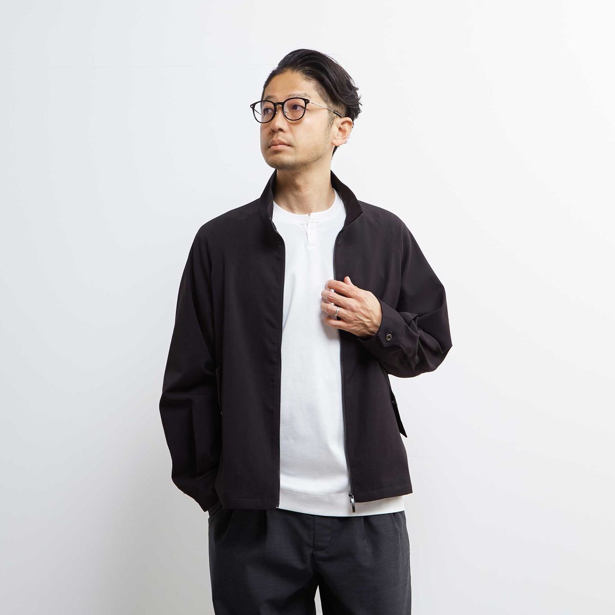 ポンチスエードノーカラーブルゾン | メンズメルローズ(MEN'S MELROSE