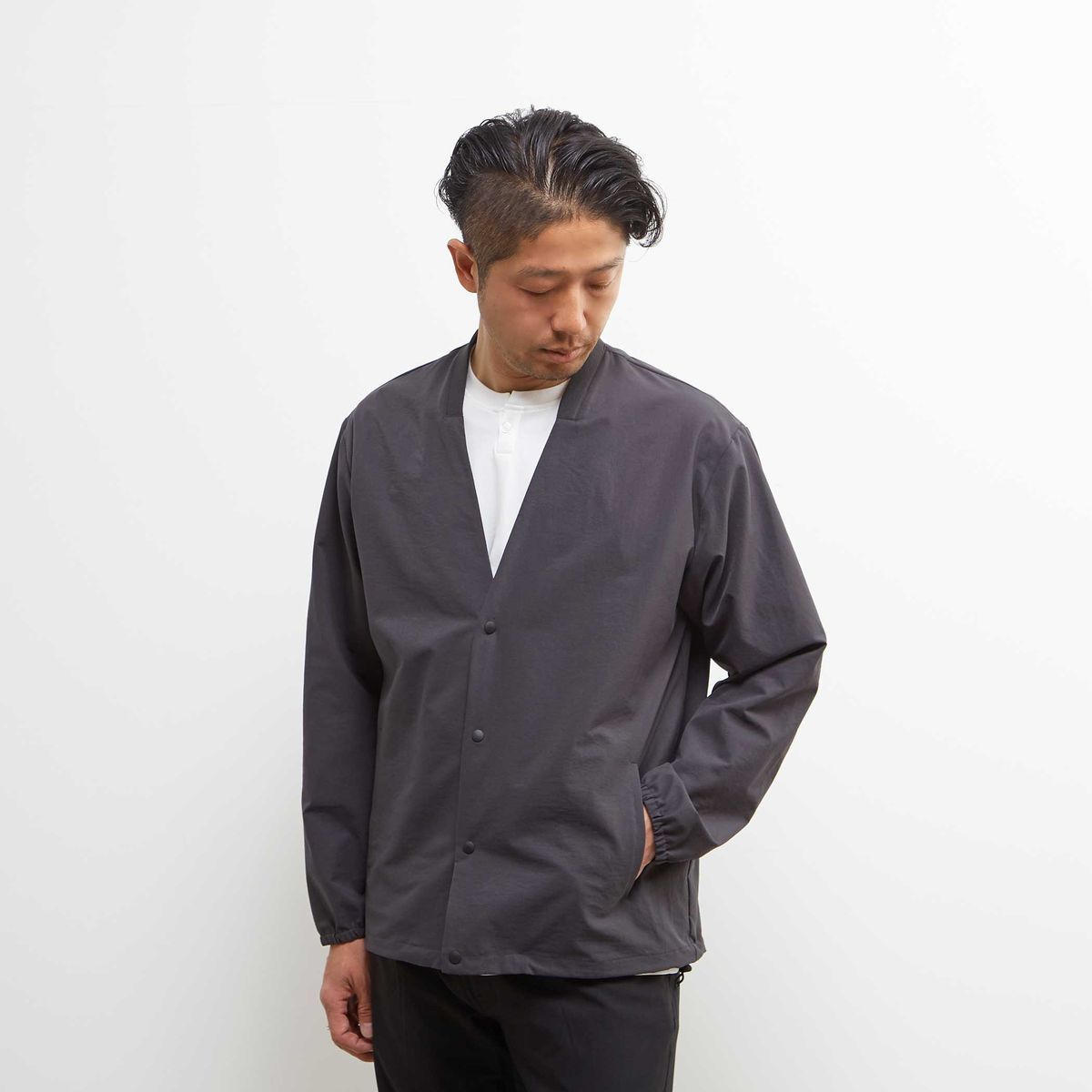 ポンチスエードノーカラーブルゾン | メンズメルローズ(MEN'S MELROSE