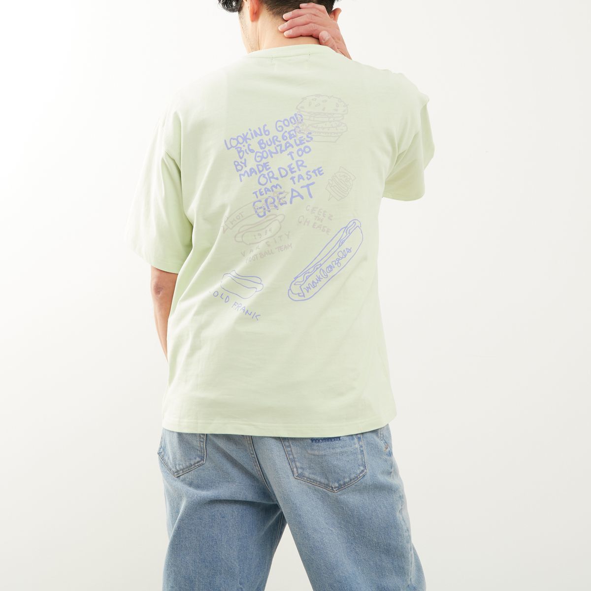 [�}���C]�s�ʒ��t�y�}�X�^�[�t���[���zMARK GONZALES AWC | �Z���^�[���S�v�����gT�V���c/�����Y�������[�Y�iMEN'S MELROSE�j 05�O���[��