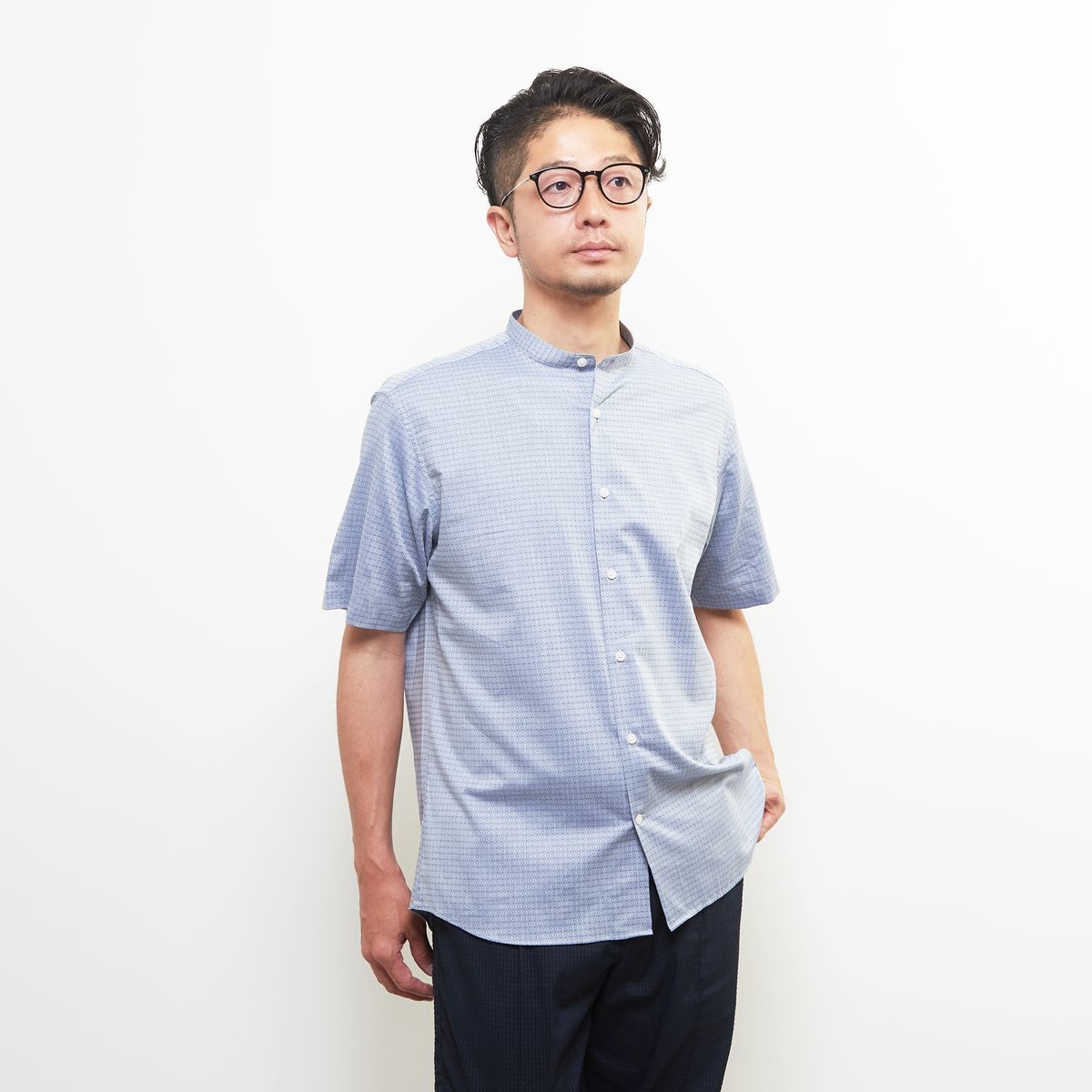 シルケットポンチ 同色ブロックパターンTシャツ | 接触冷感 デザイン性だけじゃない!夏に嬉しい接触冷感…シルケットポンチ