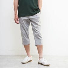 メンズメルローズ(MEN'S MELROSE)のメランジハイパーストレッチクロップドパンツ