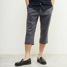 メンズメルローズ(MEN'S MELROSE)のメランジハイパーストレッチクロップドパンツ