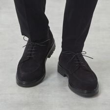 ラウンドUチップレザーシューズ