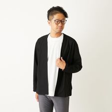 バランサーキュラー/ツイル | ボタンレスカーディガン