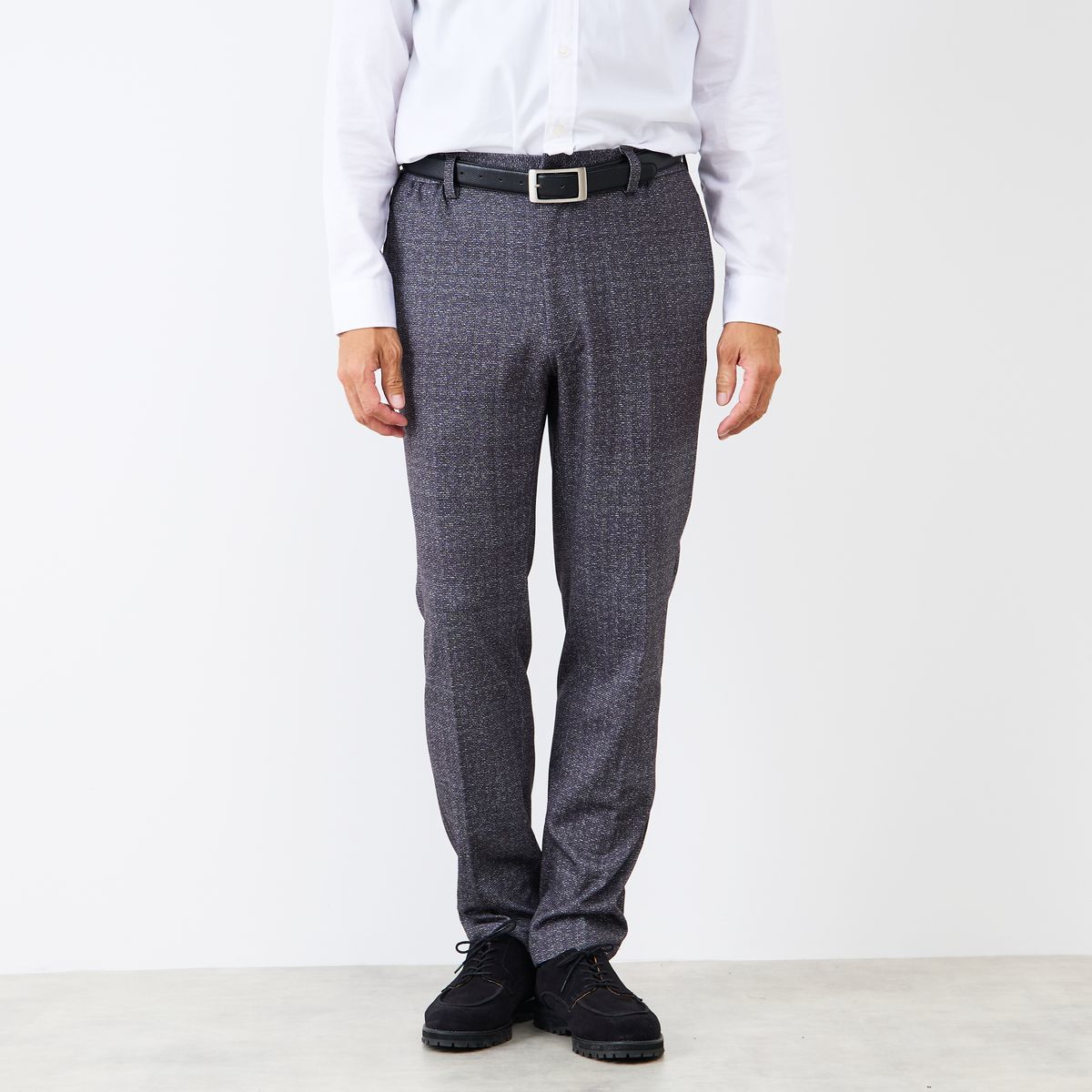 HERITAGE CLOTH 無地 サキソニー ワンタックスラックス(セットアップ