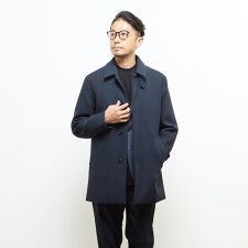 メンズメルローズ(MEN'S MELROSE)のウレタンボンディングバルカラーコート | 防風