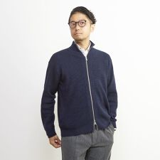 メンズメルローズ(MEN'S MELROSE)のタックリブスタンドZIP / ドライバーズニット