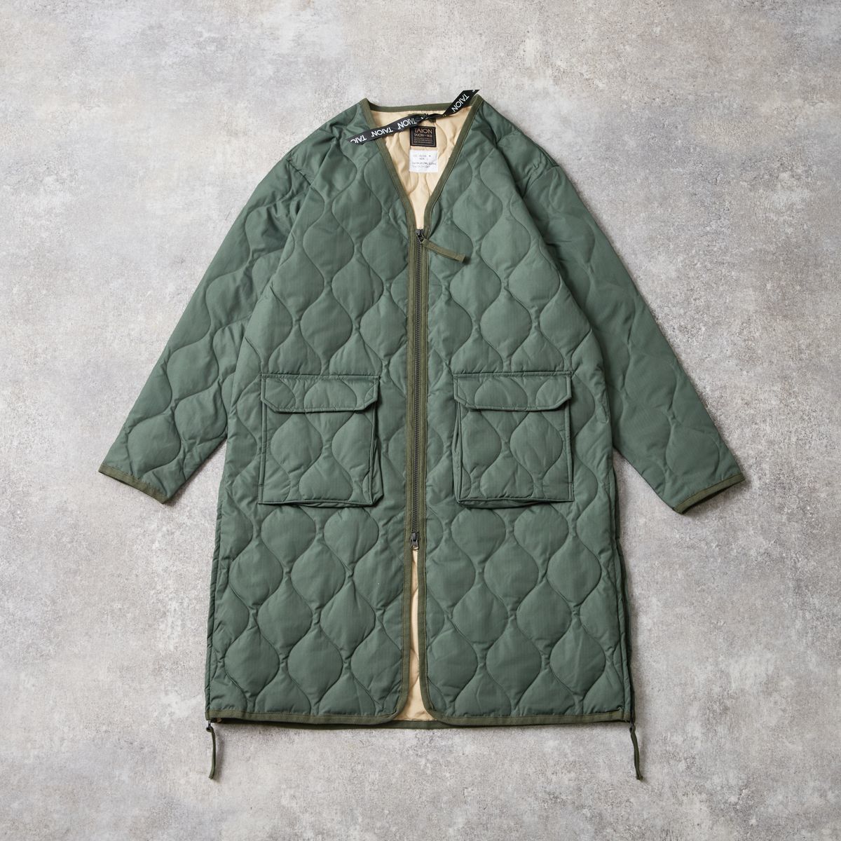 メンズメルローズ（MEN’S MELROSE）/【TAION/タイオン】ミリタリー Vネックジップ ダウンコート TAION/タイオン】ミリタリー Vネックジップ ダウンコート | メンズ