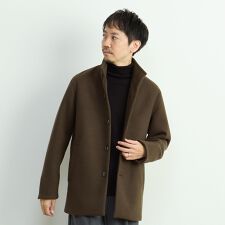 ジャージーメルトン スタンドショートコート