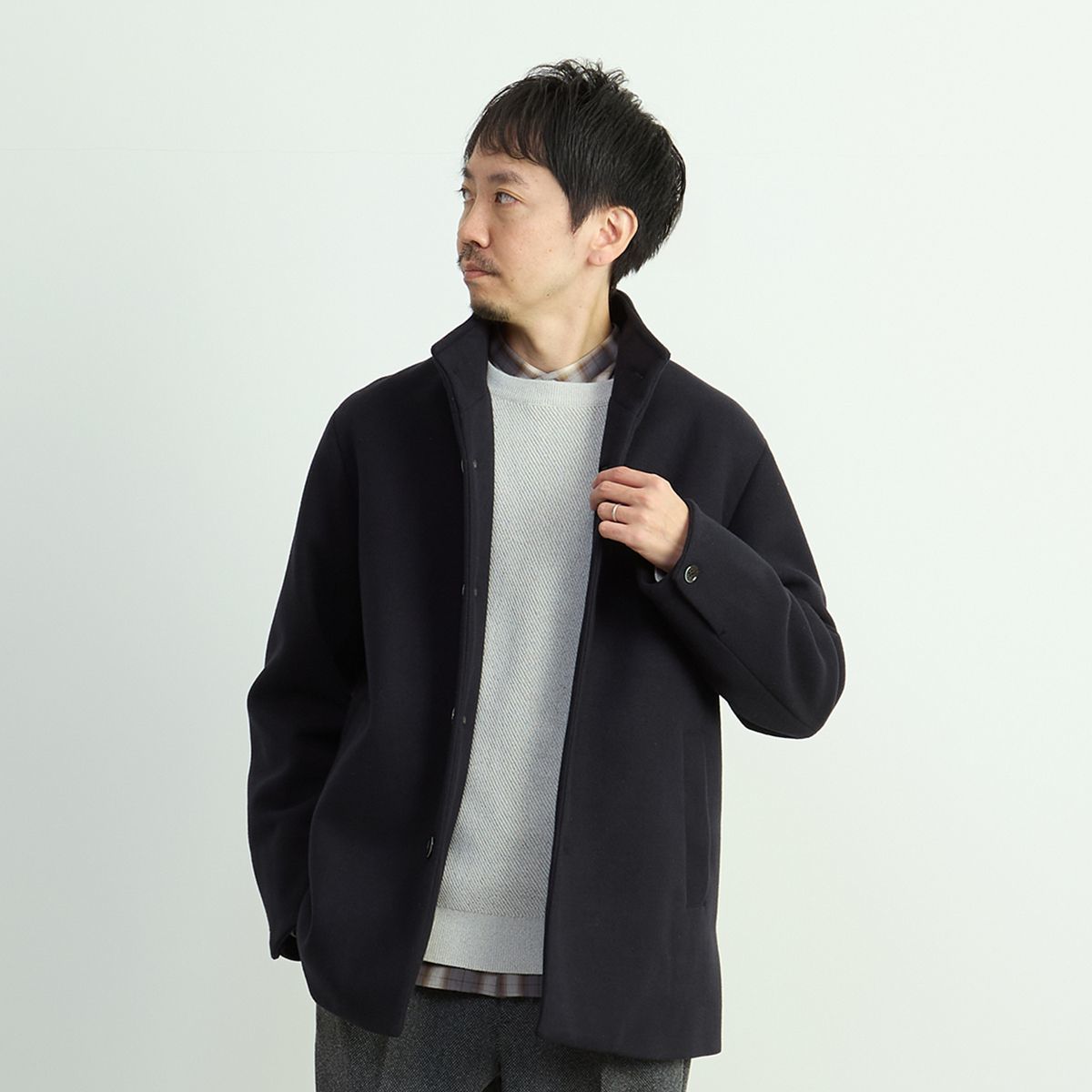 LEMAIRE/ルメール】 STAND COLLAR OVERSHIRT | ジャーナルスタンダード