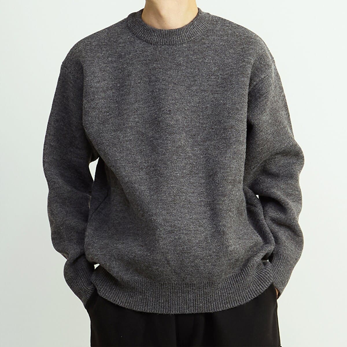 [�}���C]�yMASTER FRAME/�}�X�^�[�t���[���z�E�[�����C�NW�t�F�C�X�N���[�l�b�N�Z�[�^�[/�����Y�������[�Y�iMEN'S MELROSE�j 03�`���R�[���O���[