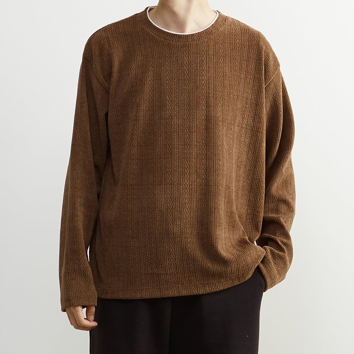 [�}���C]�yMASTER FRAME/�}�X�^�[�t���[���z���[���҂݃t�F�C�N���C���[�h�J�b�g�\�[T�V���c/�����Y�������[�Y�iMEN'S MELROSE�j 02�u���E��