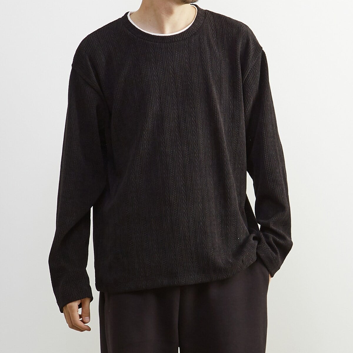 [�}���C]�yMASTER FRAME/�}�X�^�[�t���[���z���[���҂݃t�F�C�N���C���[�h�J�b�g�\�[T�V���c/�����Y�������[�Y�iMEN'S MELROSE�j 03�u���b�N