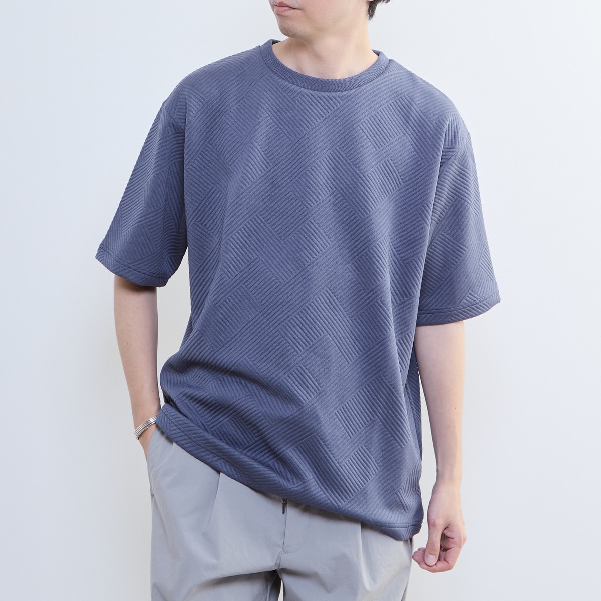 [�}���C]�yMASTER FRAME/�}�X�^�[�t���[���z�u���X�^�[�W���K�[�h�N���[�l�b�NT�V���c/�����Y�������[�Y�iMEN'S MELROSE�j 02�u���[�O���[