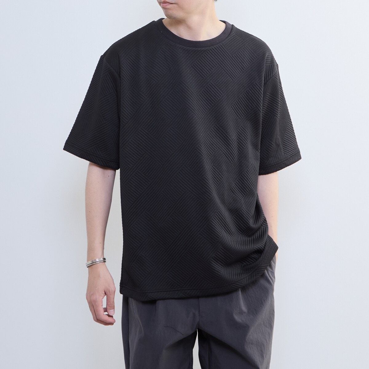 [�}���C]�yMASTER FRAME/�}�X�^�[�t���[���z�u���X�^�[�W���K�[�h�N���[�l�b�NT�V���c/�����Y�������[�Y�iMEN'S MELROSE�j 03�u���b�N