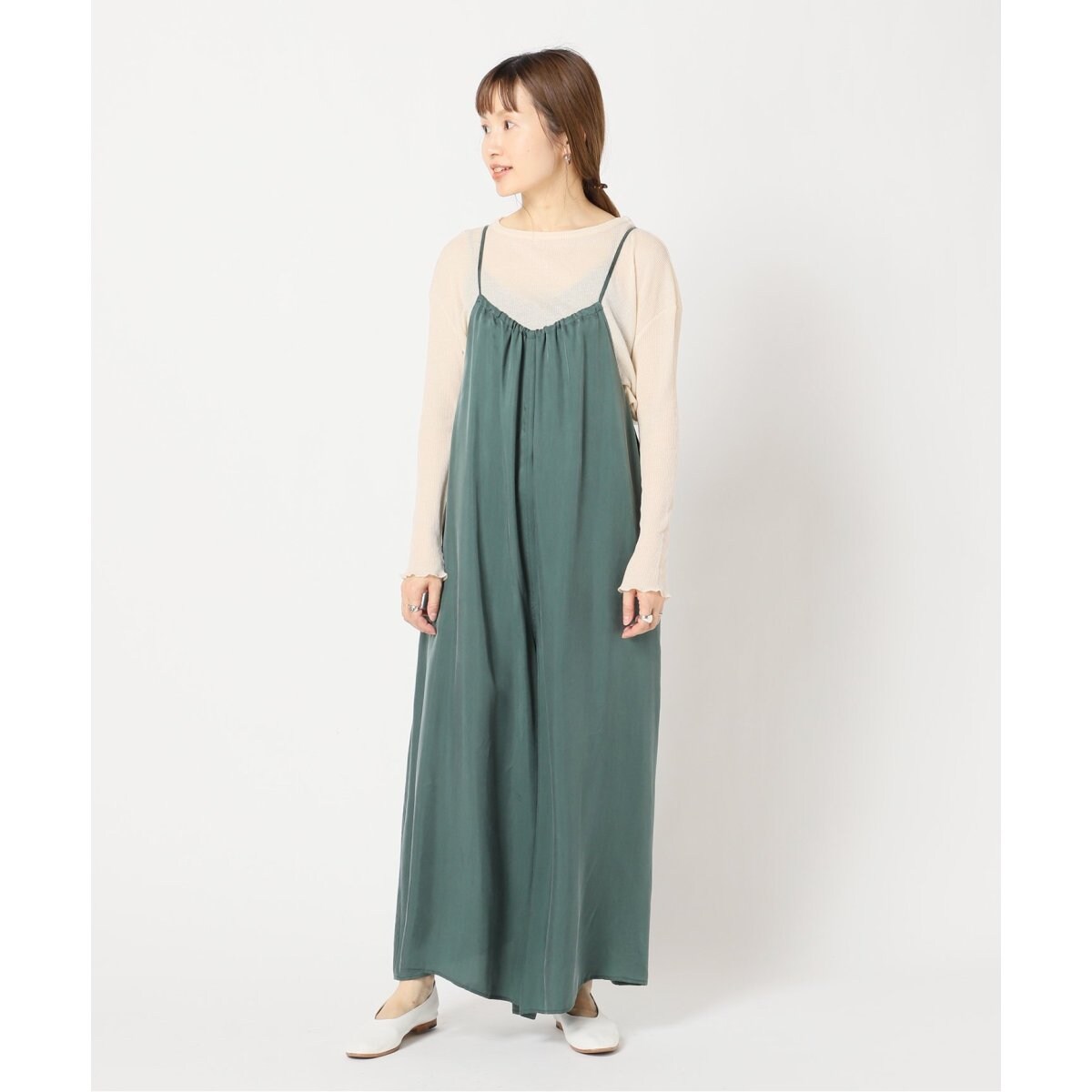 エミリーウィーク/【amiu．c/アミュー シー】ガーゼワッフル クルーネックロングスリーブ◆ amiu.c/アミュー シー】ガーゼワッフル クルーネックロングスリーブ