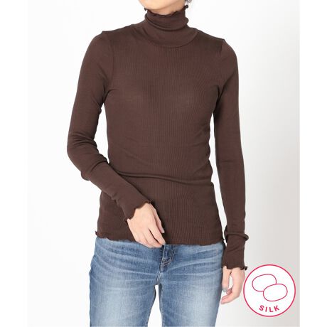 シルクテレコリブ タートルネックプルオーバー◇ | エミリーウィーク  