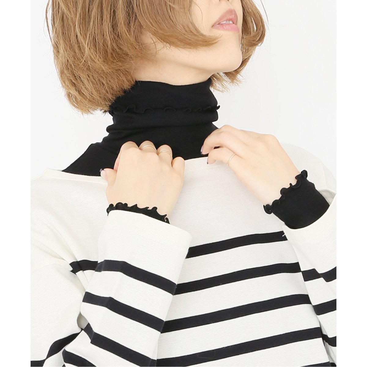 IENA SUPER 120WOOL タートルプルオーバー EMILY WEEK 追加2》SUPER 120WOOL タートルプルオーバー EMILY WEEK*IENA