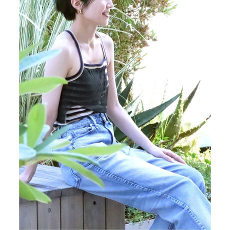 kotohayokozawa ボーダーバッククロスブラキャミ | エミリーウィーク  