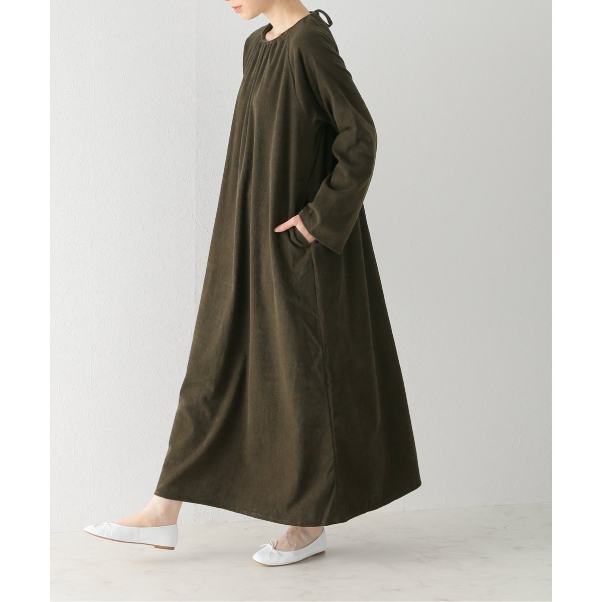 THING FABRICS/シングファブリックス】長袖ワンピース THING FABRICS/シングファブリックス】長袖ワンピース