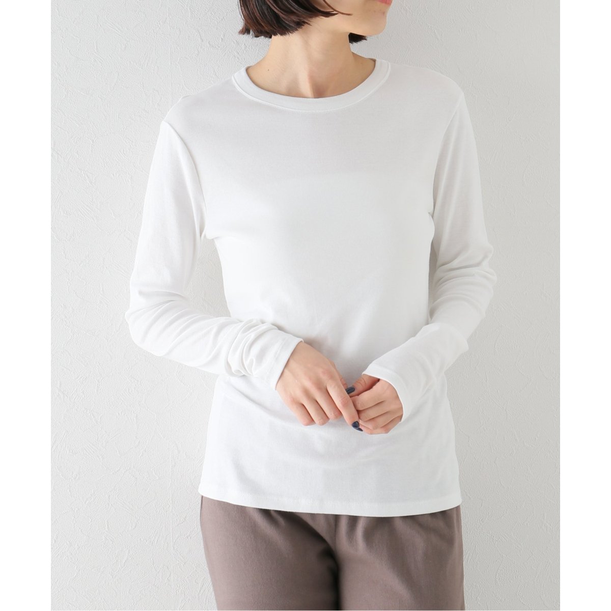 Petit Bateau/プチバトー】クルーネック長袖Tシャツ | エミリー