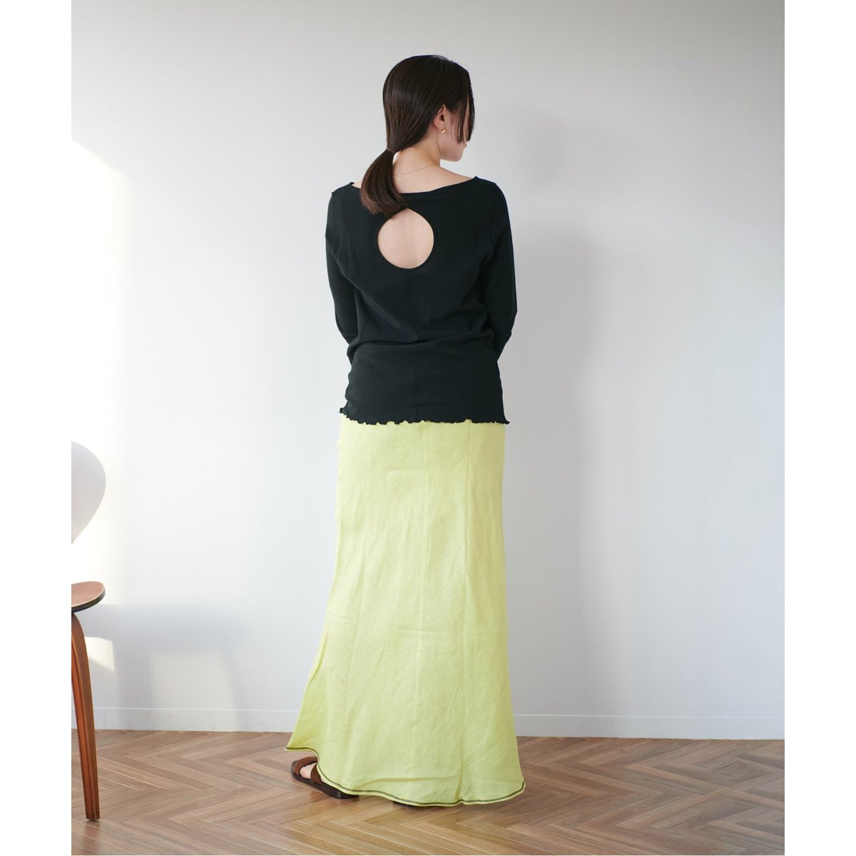 BASERANGE/ベースレンジ】DYDINE FITTED SKIRT