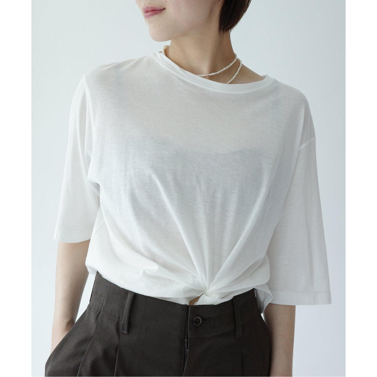 エミリーウィーク（emilyweek）/セカンドスキン ハーフスリーブプルオーバー セカンドスキン ハーフスリーブプルオーバー | エミリーウィーク