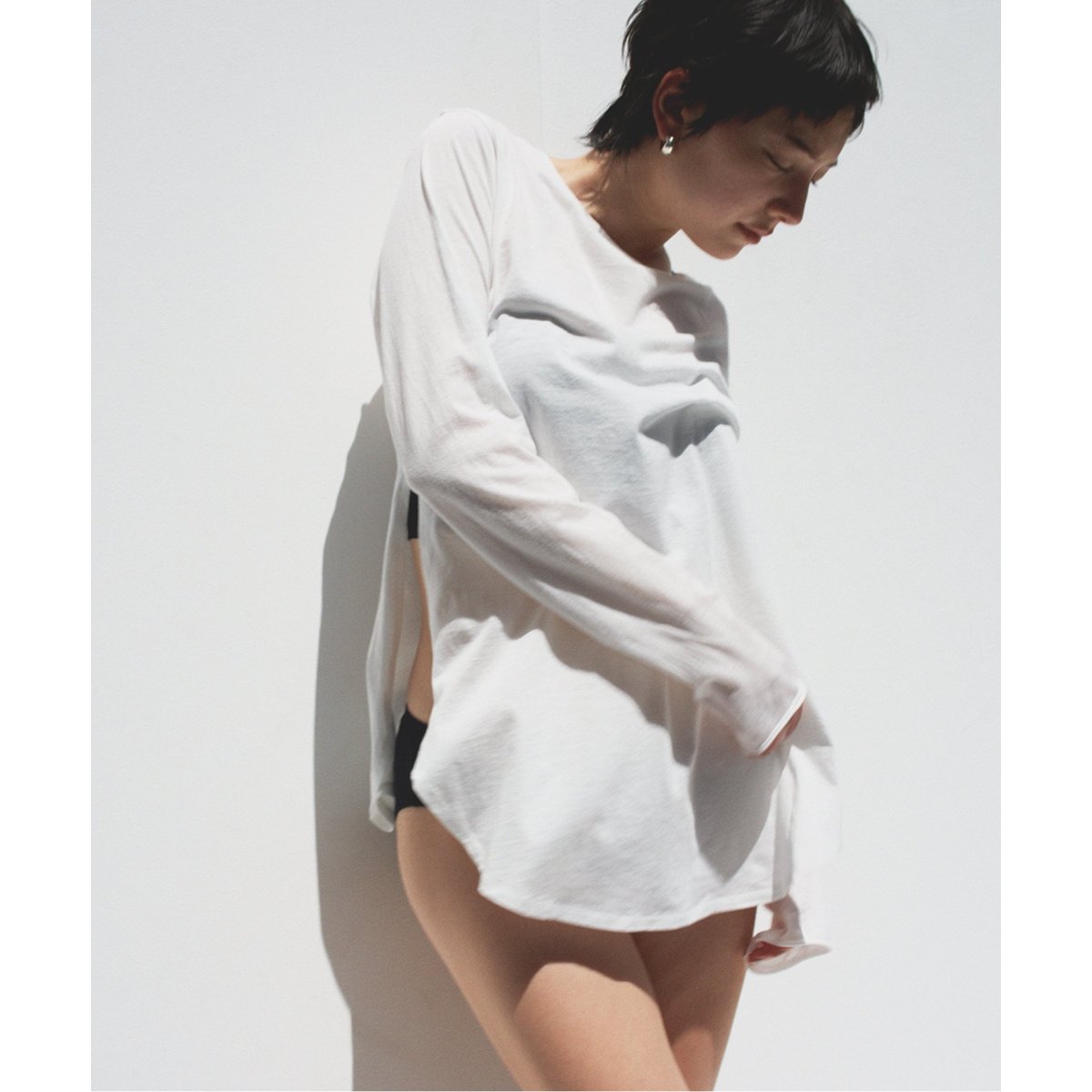 FRAMeWORK×EMILY WEEK セカンドスキンサイドスリットプル