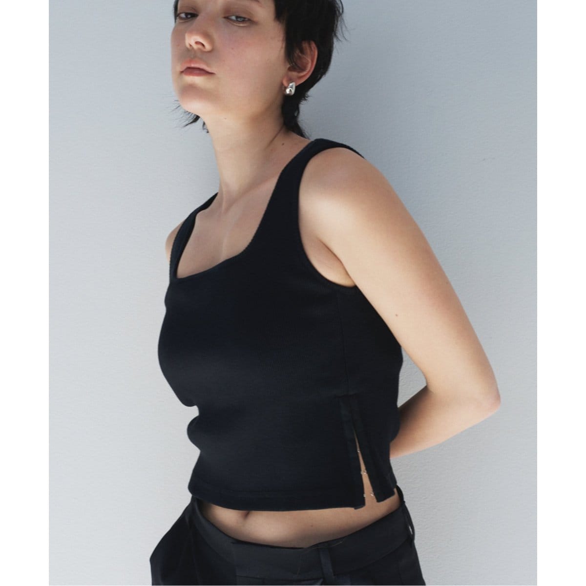 EMILY WEEK×FRAMeWORK オーガニックコットンサイドホックタンク