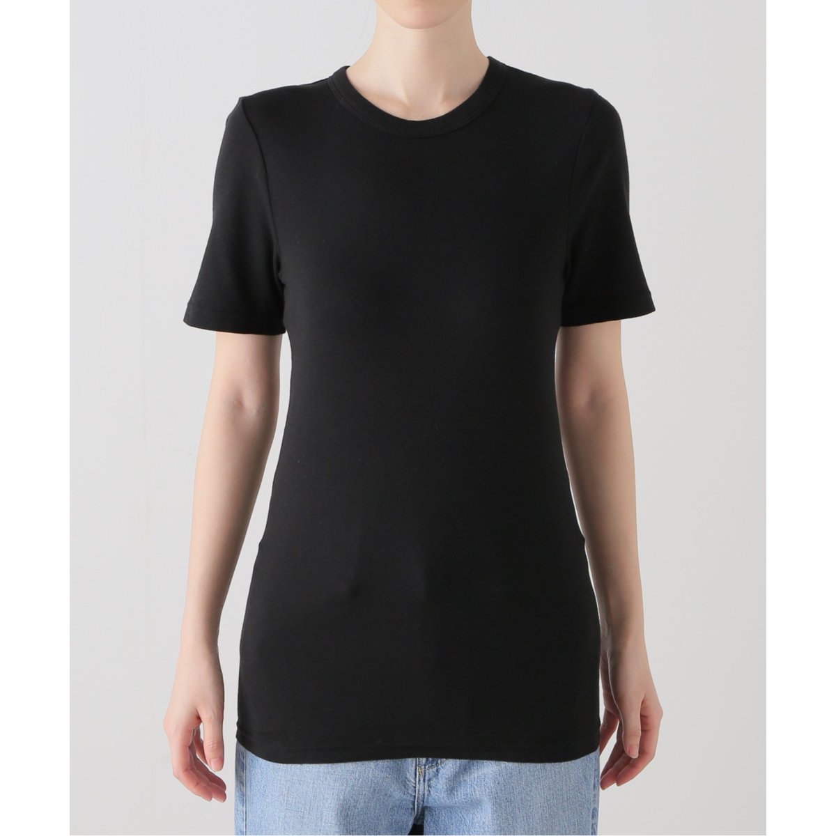babaco/ババコ】コットンシルクベーシックTシャツ / BA01-CR35