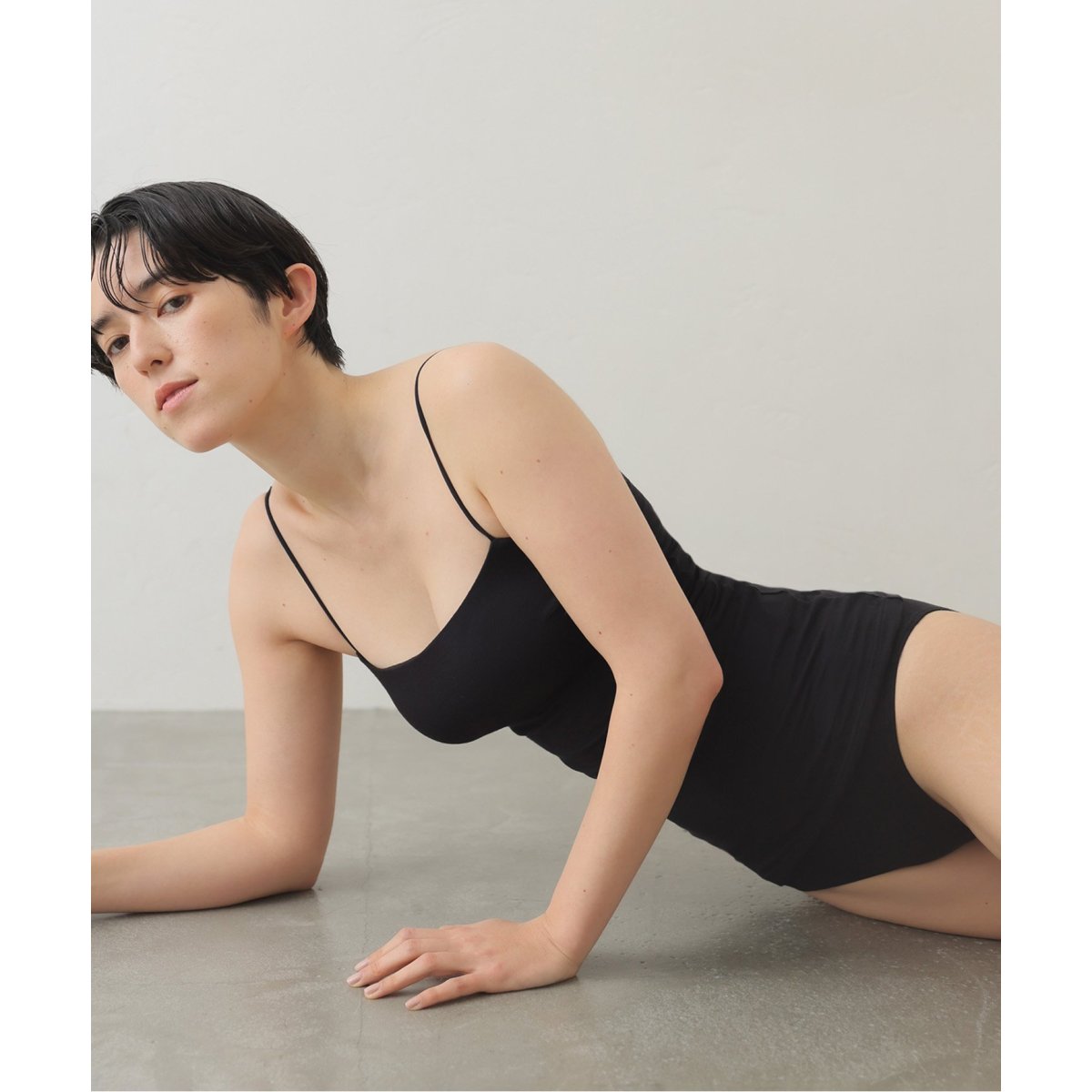 EMILY WEEK ACTIVE Bamboo ストレッチキャミソール ACTIVE】Bamboo ストレッチキャミソール（ブラック） | エミリー
