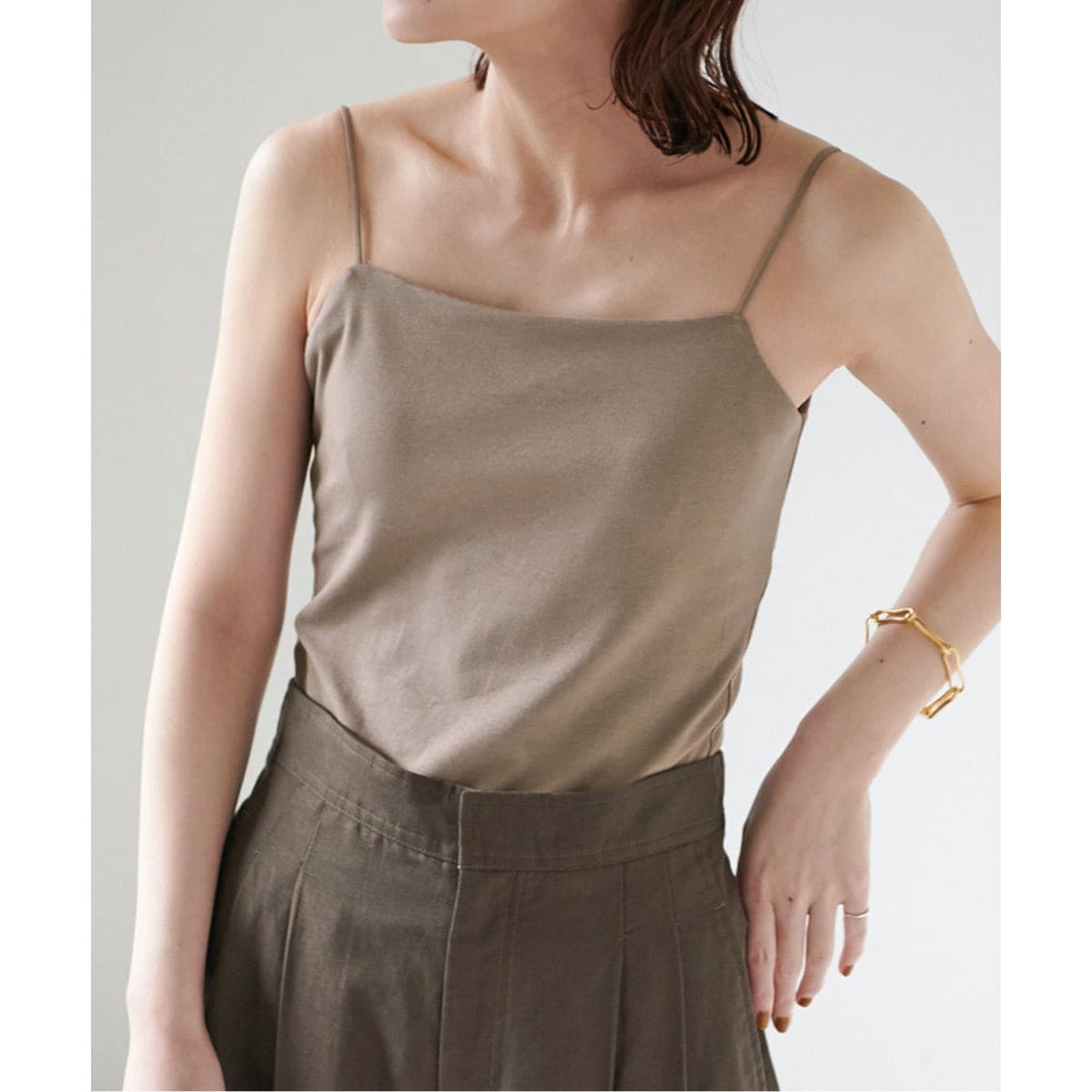 オーガニックコットン混 ストレッチブラキャミソール | エミリー