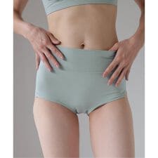 【NEUTRAL】オーガニックコットン混カバレッジショーツ（サックス）