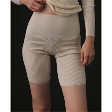 シルク混リブ腹巻パンツ