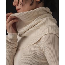 エミリーウィーク(emilyweek)のシルク混リブネックウォーマー