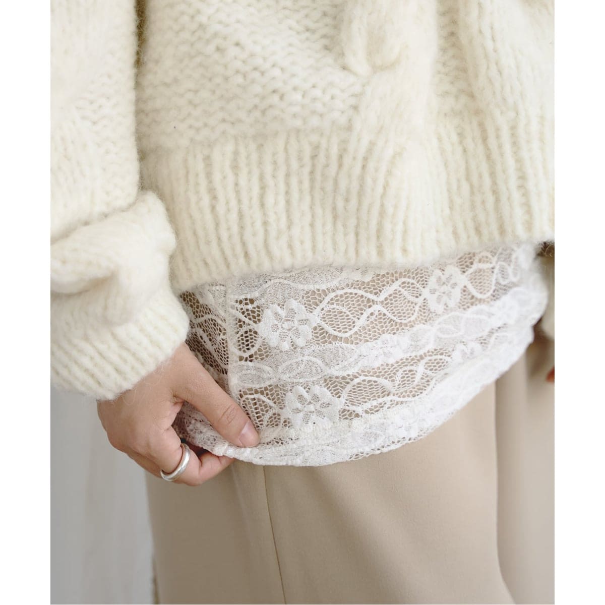 エミリーウィーク（emilyweek）/シャーリングレースロングキャミソール シャーリングレースロングキャミソール | エミリーウィーク(emilyweek