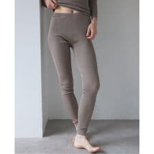 シルク混リブレギンス（ギフト巾着付き）