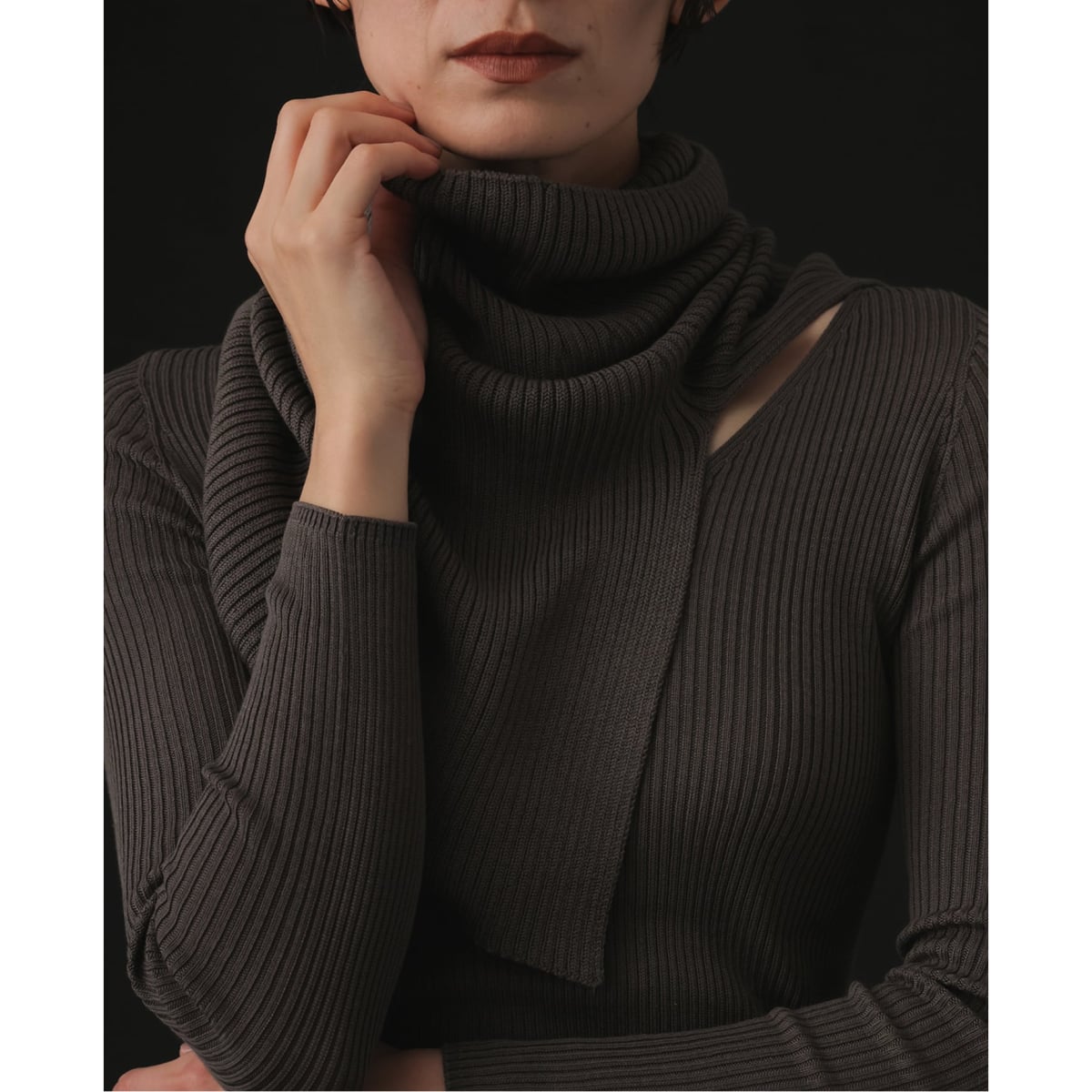 emily week シルク混リブVネックプルオーバー シルク混リブVネックプルオーバー（EMILYWEEK）｜ルミネのファッション