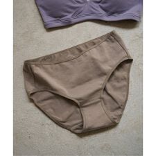 【RESET】オーガニックコットン混ショーツ（グレージュ、パープル）