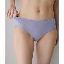 【RESET】オーガニックコットン混ショーツ（グレージュ、パープル）