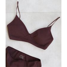 《予約》【RESET】オーガニックコットン混 ブラ（ブラウン）