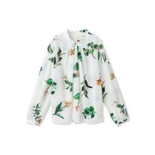 フラワープリントブラウス