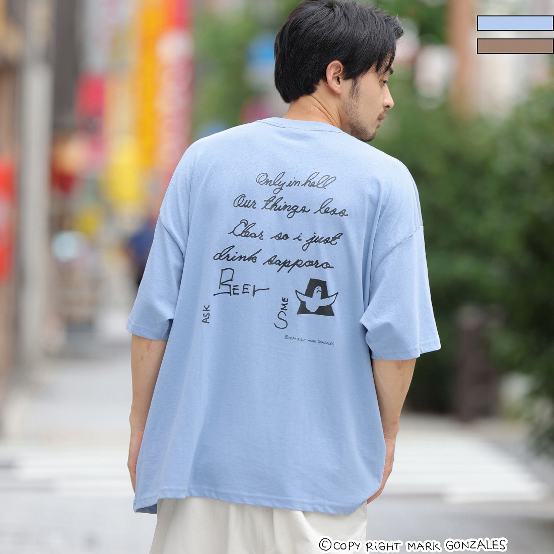 Mark Gonzales(マーク ゴンザレス)スケーターエンジェルバックプリントTシャツ | マーク・ゴンザレス(MARK GONZALES) |  マルイウェブチャネル