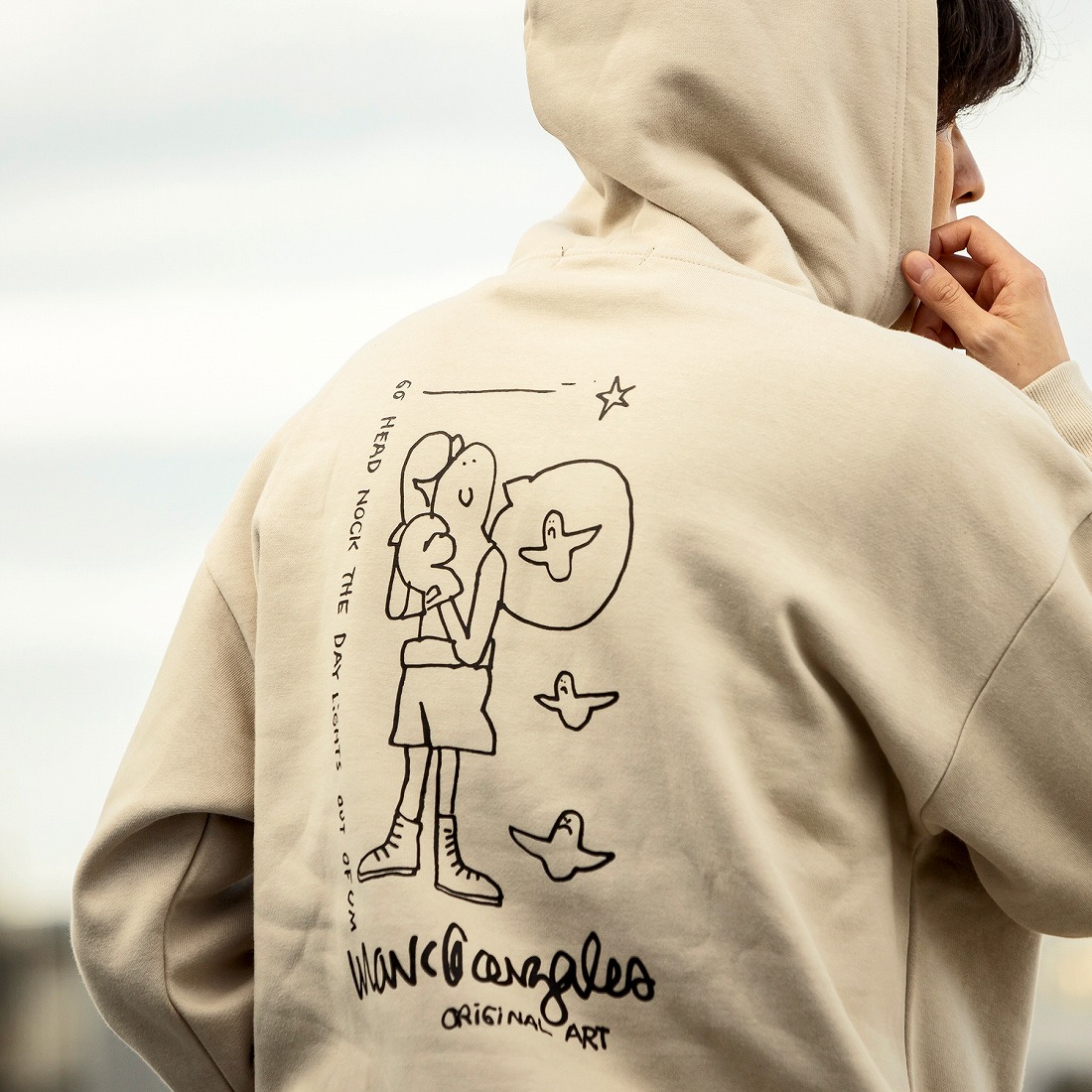 MARK GONZALES ART COLLECTION ボクサープリントパーカー | マーク